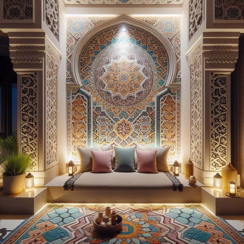 Saudi home mihrab decor (4)	